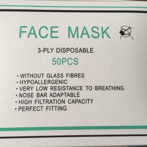 3 Ply Thicken Safety Face Mask - CE and FDA Certified  50 Pcs Disposable Mask Preventing Pneumonia Virus Infection Anti-fog Dust Haze Pollen Breathable Mask