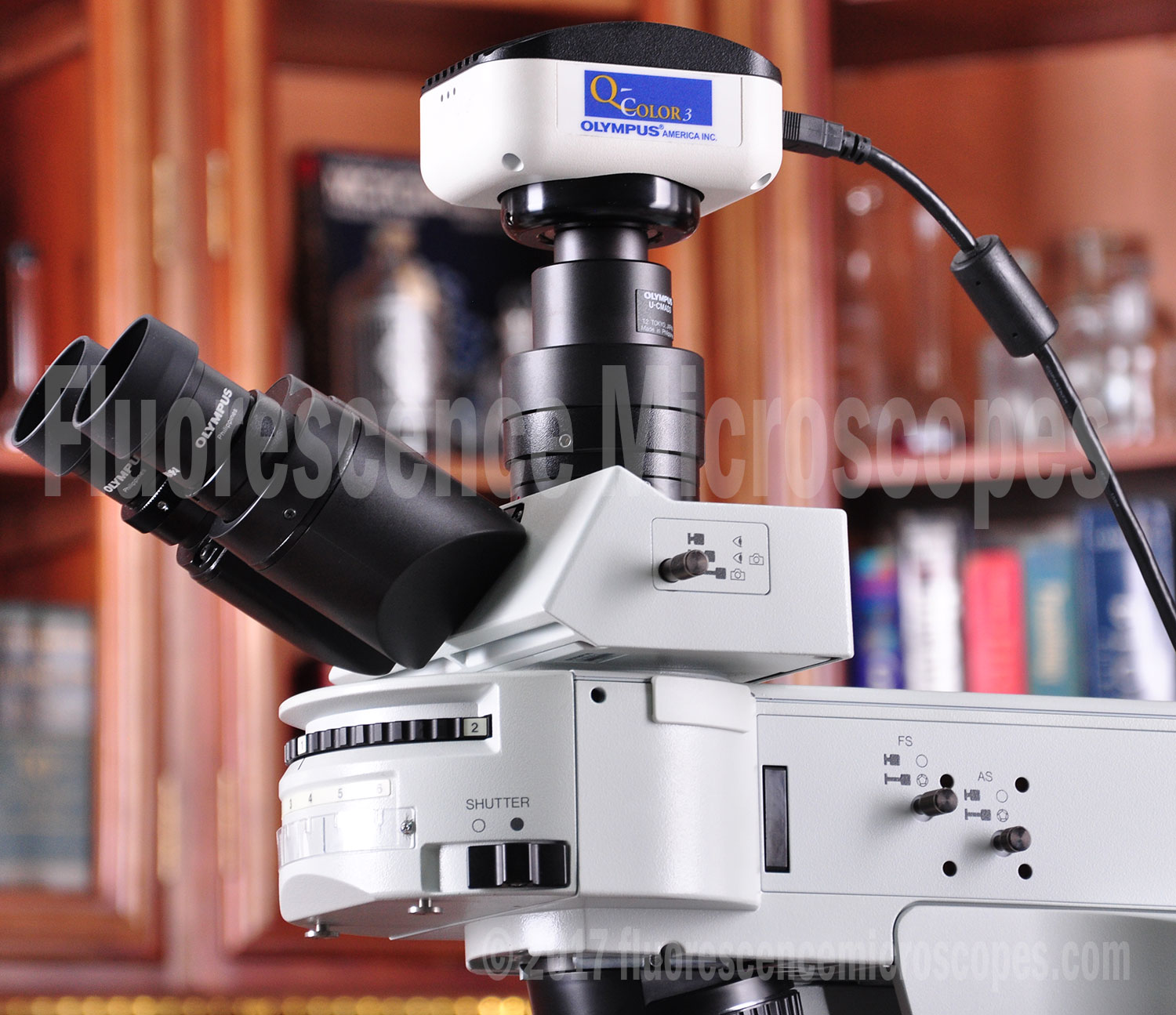 Olympus Model BX41 HBO 100W Trinocular Head Fluorite Objective Lenses Research Grade Upright Fluorescence Microscope - Image 8