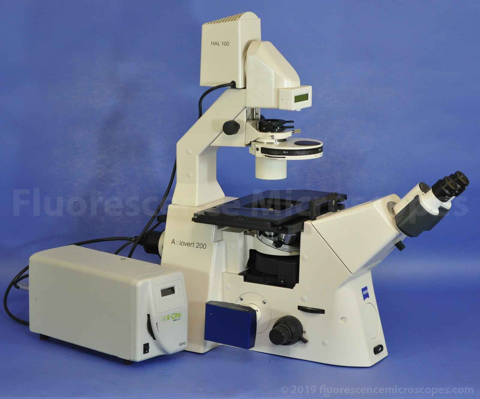 Zeiss AxioVert 200 Inverted Fluorescence Phase Contrast