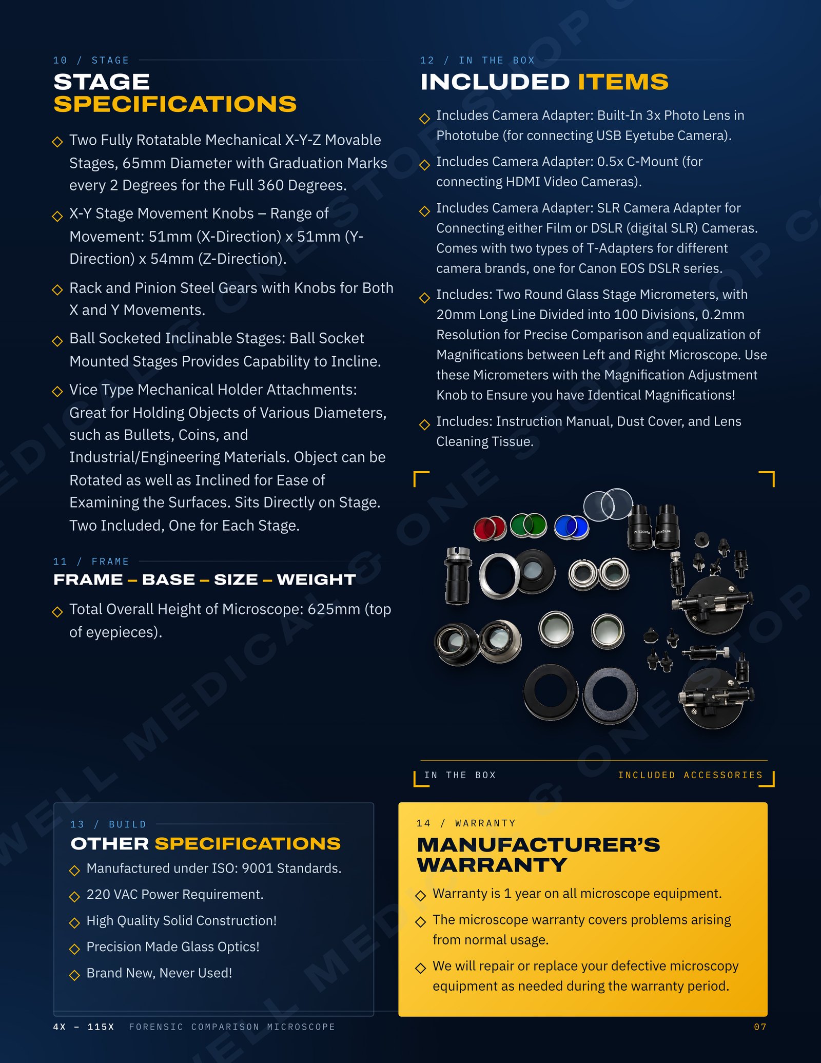 MS35-LED Forensic Comparison Microscope Brochure Page 07